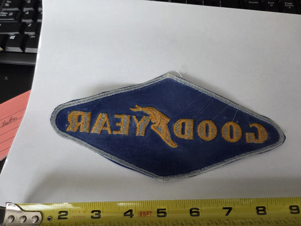 Neumáticos grandes vintage 8,5 X 4 GOODYEAR Racing Patch años 60 años 70 como nuevos NoS Foto 3 de 3