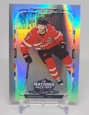 2025-26 O-Pee-Chee Connor McDavid 4 Nations Face-Off Rainbow Foil #'D 131/350