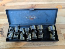 Vintage Craftsman 38 Drive 12 Point Swivel Socket Set Circle H. 1934-1944.