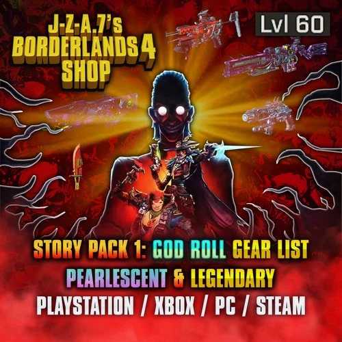 Borderlands 4✨GOD ROLL PEARLESCENT SP1 LEVEL 60 DLC GEAR C4SH BL4✅PC-PS-XBOX✨