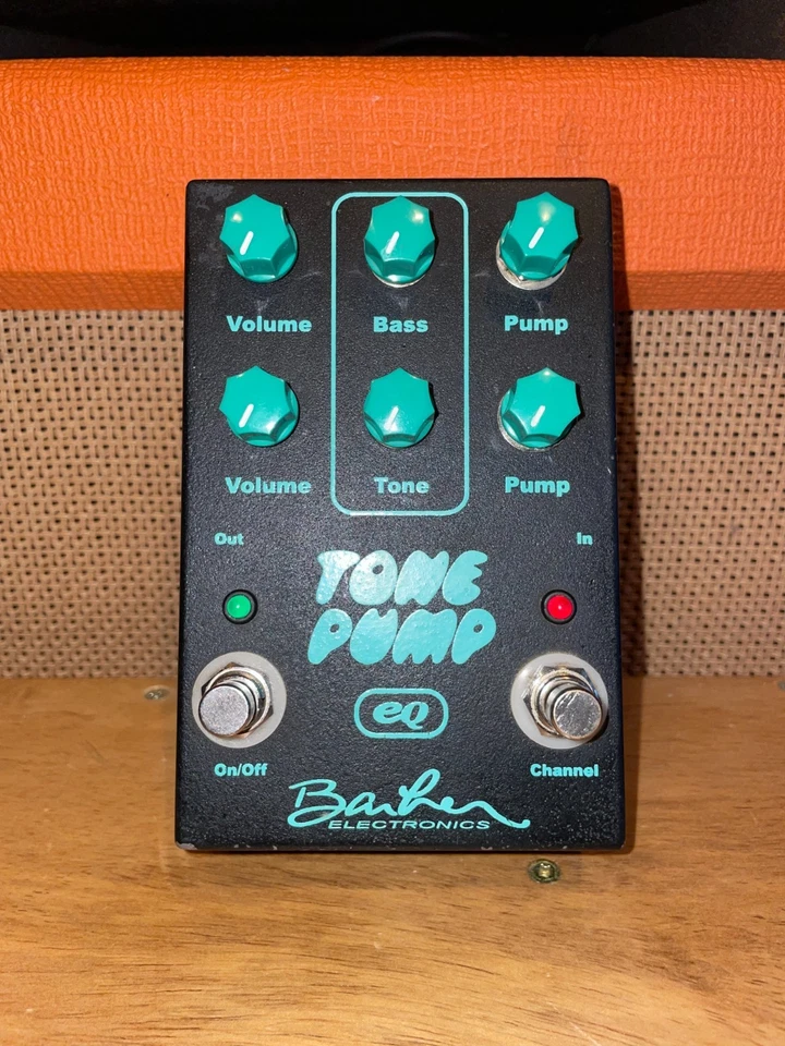 USADO Barber Electronics Tone Pump EQ doble overdrive y pedal de distorsión Foto 3 de 4