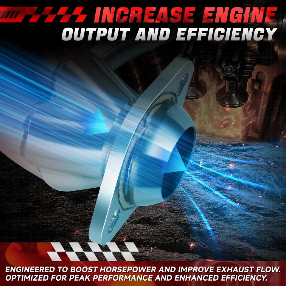 Fits 2004-2006 Pontiac GTO 5.7L 6.0L V8 Stainless Shorty Exhaust Manifold Header - Image 3 of 4