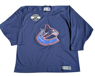 Ccm Canucks Jersey Uk Vancouver Canucks HOCKEY JERSEY Size XL Navy