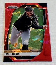 2025 Panini Prizm Paul Skenes Red Cracked Ice Rookie #248 Pittsburgh Pirates