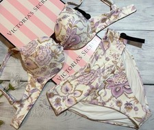 Victoria's Secret Twist Removable Push-Up Bikini Swim Twist High Waist Set White