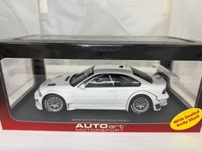 AUTOart BMW M3 GTR 1/18 Plain Body White Diecast Model New From Japan