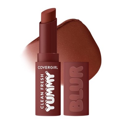 COVERGIRL Clean Fresh Yummy Blur Lipstick, Blurring Effect, Matte Lip Color,
