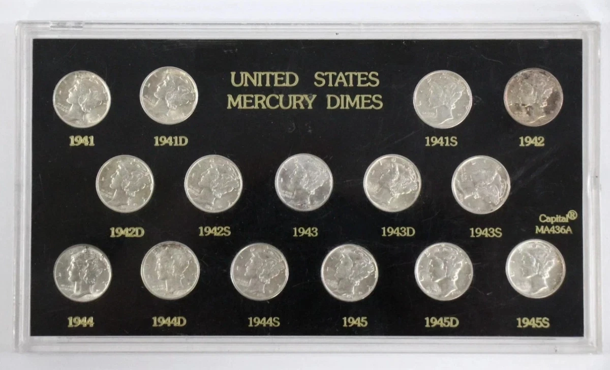 Silver 1945 Mercury Dimes (1916-1945) for sale | eBay
