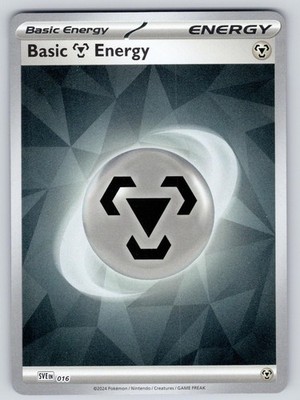 Basic Metal Energy 016 Holo Scarlet & Violet Energies Pokemon Near Mint