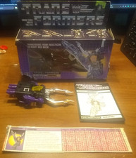 Transformers G1 Shrapnel Insecticon 1984 incomplete w Box & Instructions Hasbro
