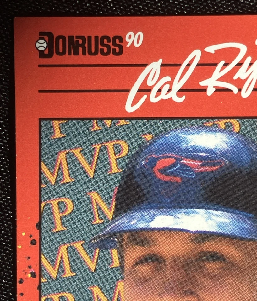 Tarjeta de error 1990 Donruss MVP Cal Ripken Jr #BC-18 Baltimore Orioles Foto 2 de 4