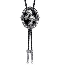 Batiyeer Bolo Tie for Men Western approx. 1.57 x 1.26 inches, Black