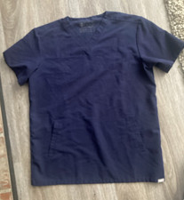 Pre loved FIGS Women's Scrub Top Medium Navy Blue Technical Collection V Neck