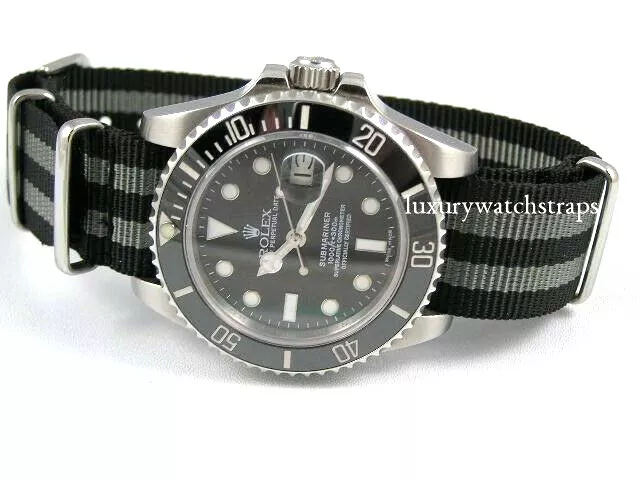 SPECTRE BOND NATO WATCH STRAP FOR ROLEX YACHTMASTER DAYTONA SUBMARINER GMT