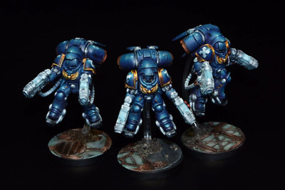 Warhammer 40K 3 Space Marine Primaris Inceptors Commission Lvl 3 auf Bestellung gefertigt
