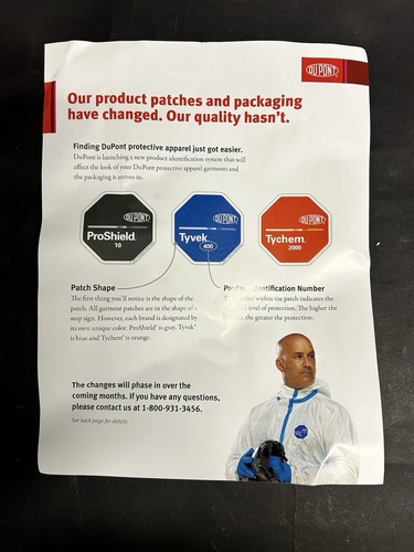 Mono DuPont™ Tyvek® Deluxe 400 X-grande blanco caja de 6 - Imagen 2 de 6