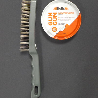 Holts Auspuff Reparatur Paste für Abgasanlage GUN GUM Dichtungspaste 200g +Dr...