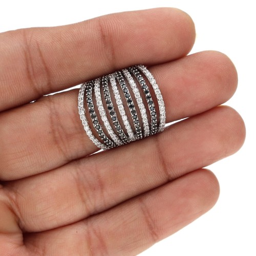 Umwerfend Cubic Zirkonia Nine Line Riesiges Hochzeit Damen Ring Variant Color - Bild 70 von 129
