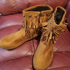 Comfortview Cella Moccasin Ankle Boots Size 8½M