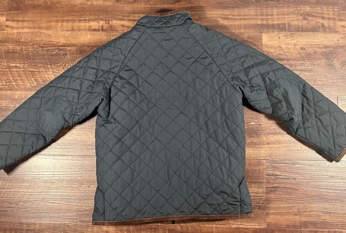 Polo Ralph Lauren Suede-Trim Quilted Jacket Youth Navy Blue, Vintage 90’s, Sz 7 - Picture 8 of 9