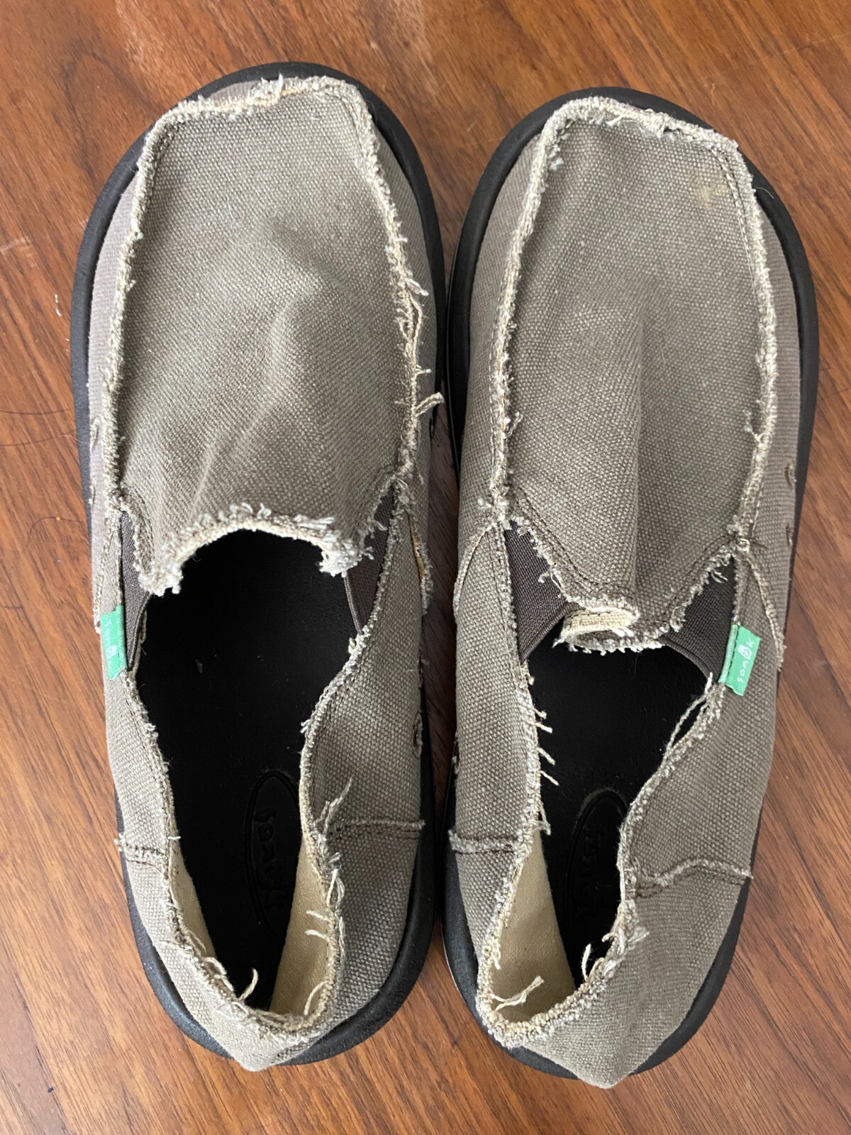 EUC Sanuk Vagabond Brown Shoes Mens Size 10 - ADJOVAN.COM