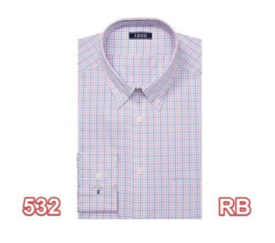 IZOD Men's Dress Shirt Regular Fit Stretch Check, Long Sleeve, Pink Multi, 2XL IZOD Men's Dress Shirt Regular Fit Stretch Check, Long Sleeve, Pink Multi, 2XL