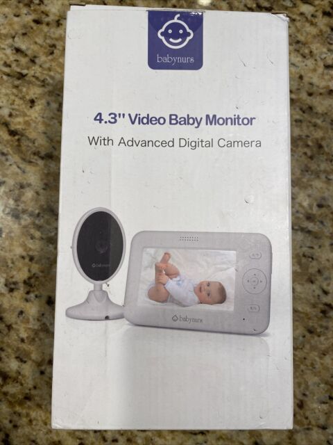 Babynurs Video Baby Monitor w/ Camera & Audio 4.3" w/ Night Vision 1000ft