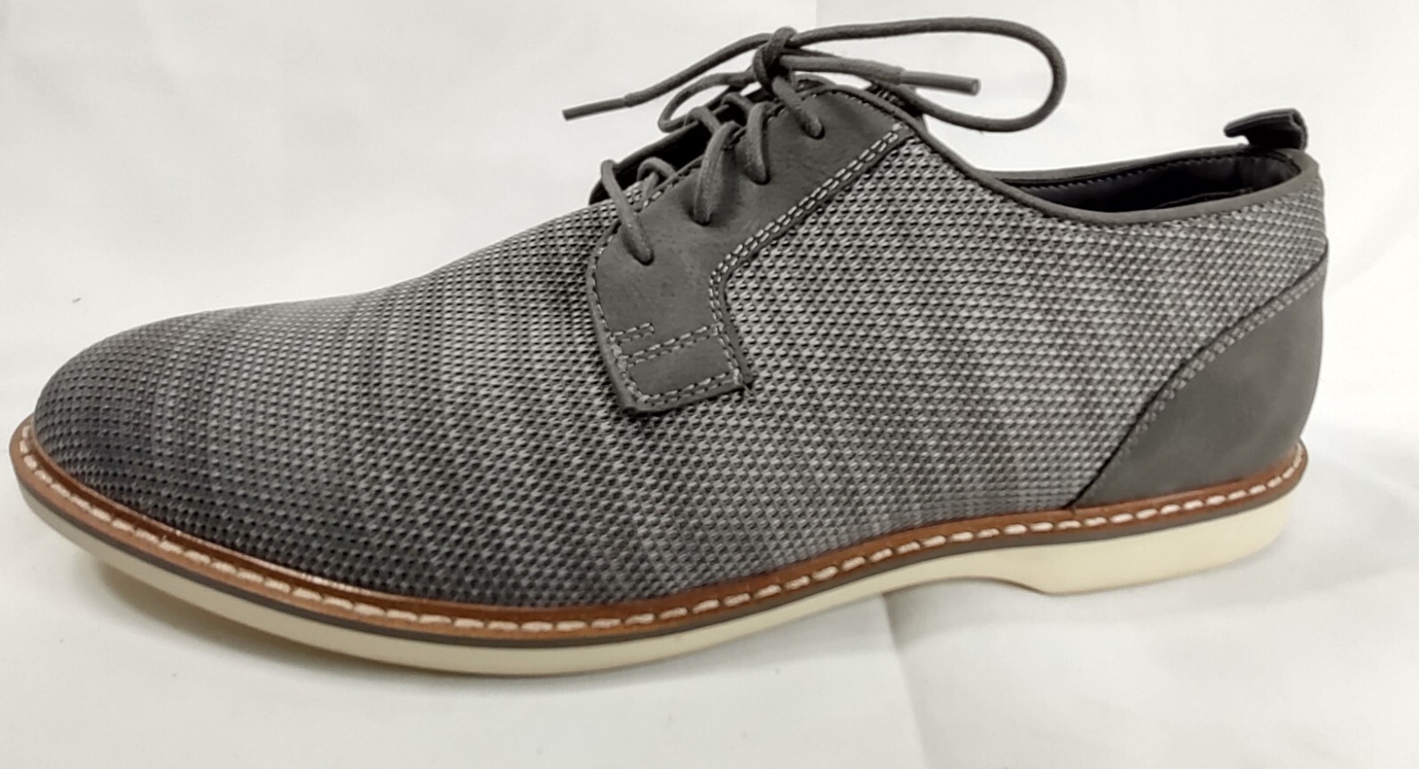 SAOLA Scarpe derby uomo ABOUND Sheridan grigie in maglia stringate taglia 13 M