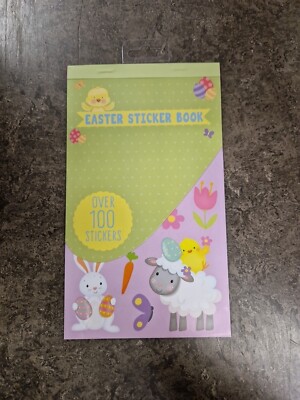 Stickerbuch Ostern mit über 100 Stickern - Schafe Hasen Küken Karotten Blume