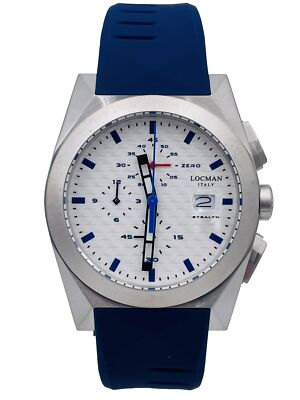 Locman New Stealth Chrono Quartz Watch 812BLS/435 RUBBER Hot Discount New