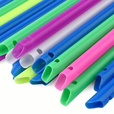 1000Pcs(10Bags)HVE High Volume Evacuation Suction Dental Tips, Vented (Rainbow)