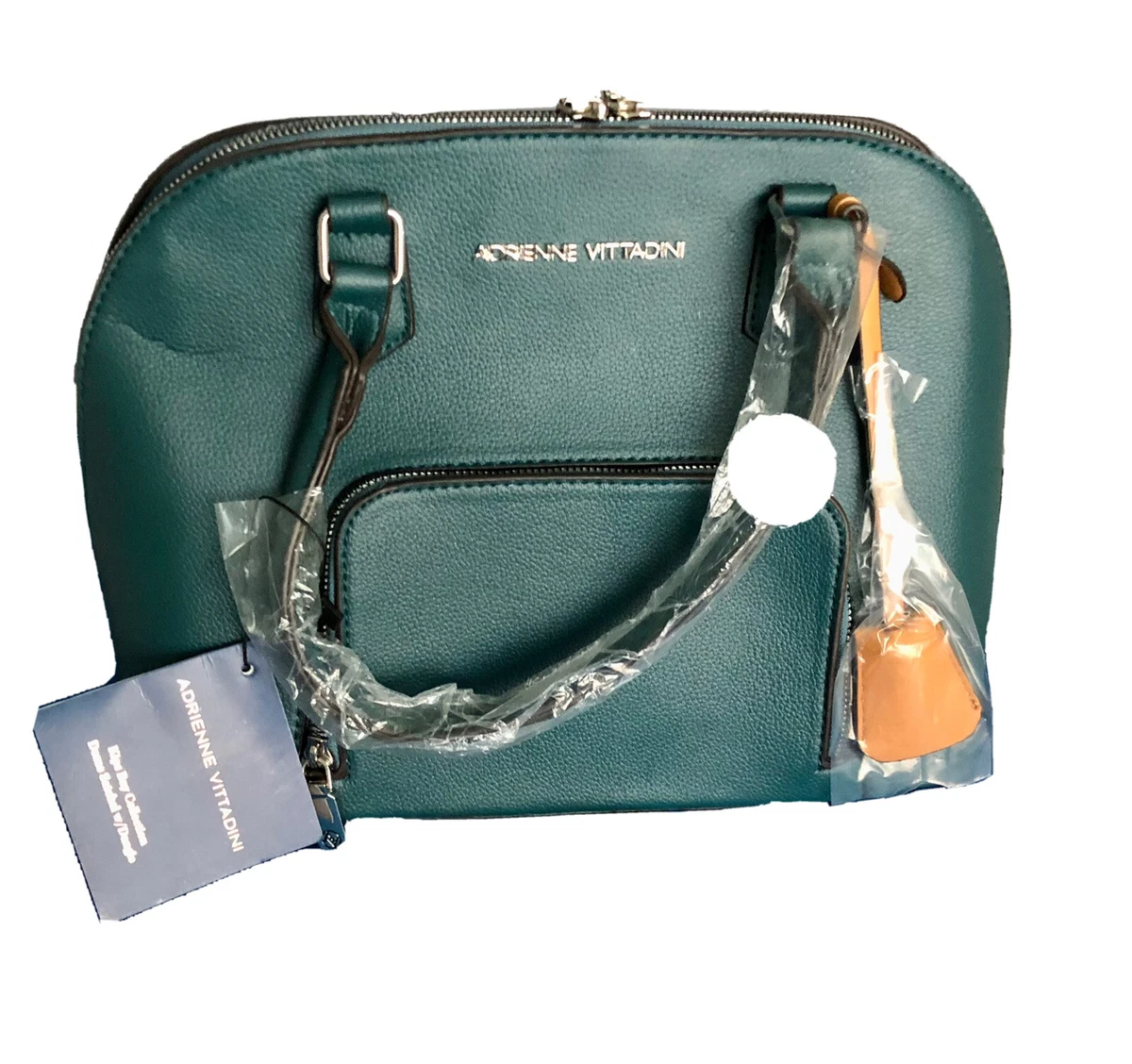 Adrienne Vittadini Dome Satchel with Dangle Teal