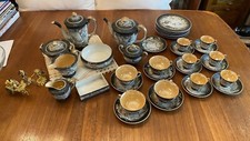 Occupied Japan Moriage Dragonware Chocolate 35 Piece Set