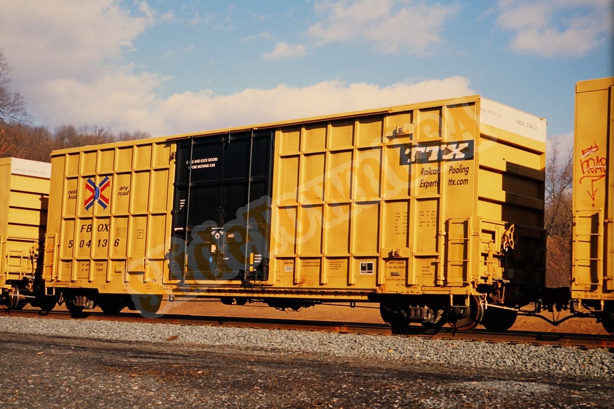 Vtg 2007 Train Slide FBOX 504136 TTX Railcar Pooling Experts