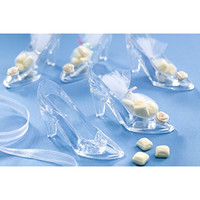 Slipper Party Favor Clear Fun Decorative Pieces Wedding 3.5 Inches Pack Of 24 Slipper Party Favor Clear Fun Decorative Pieces Wedding 3.5 Inches Pack Of 24