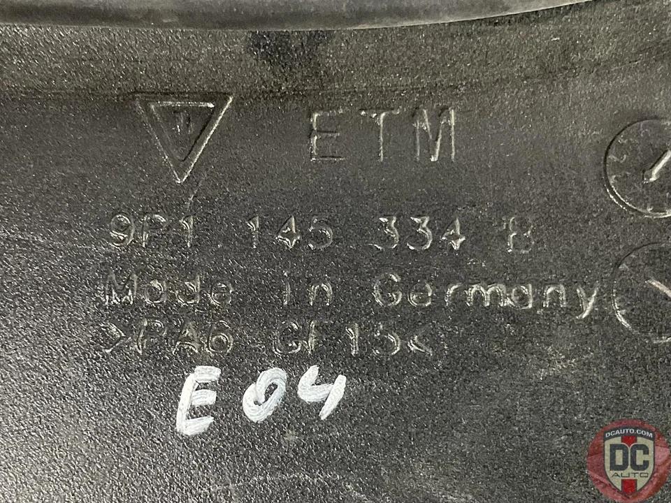 2017-2018 Porsche 911 991 Turbo duto guia de ar direito 9P1145334A 126195 - Imagem 3 de 4