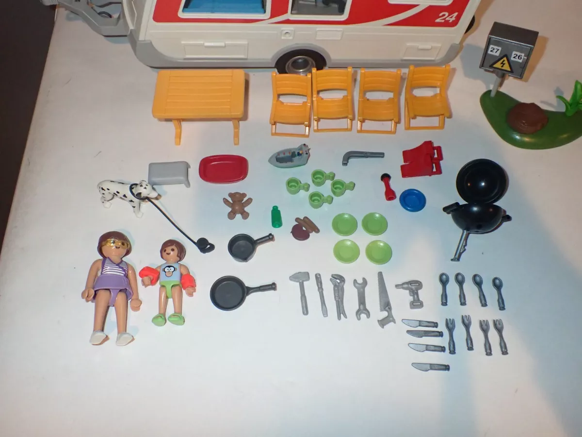 PLAYMOBIL SUMMER FUN 5434 Family Caravan Playset ~incomplete~