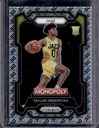 2023-24 Prizm Monopoly Taylor Hendricks GO Space Prizm SP Rookie RC #86 Jazz