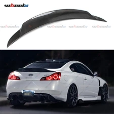 Carbon Look Rear Trunk Spoiler PSM Style For Infiniti G37 Coupe 2 Door 2008-2013
