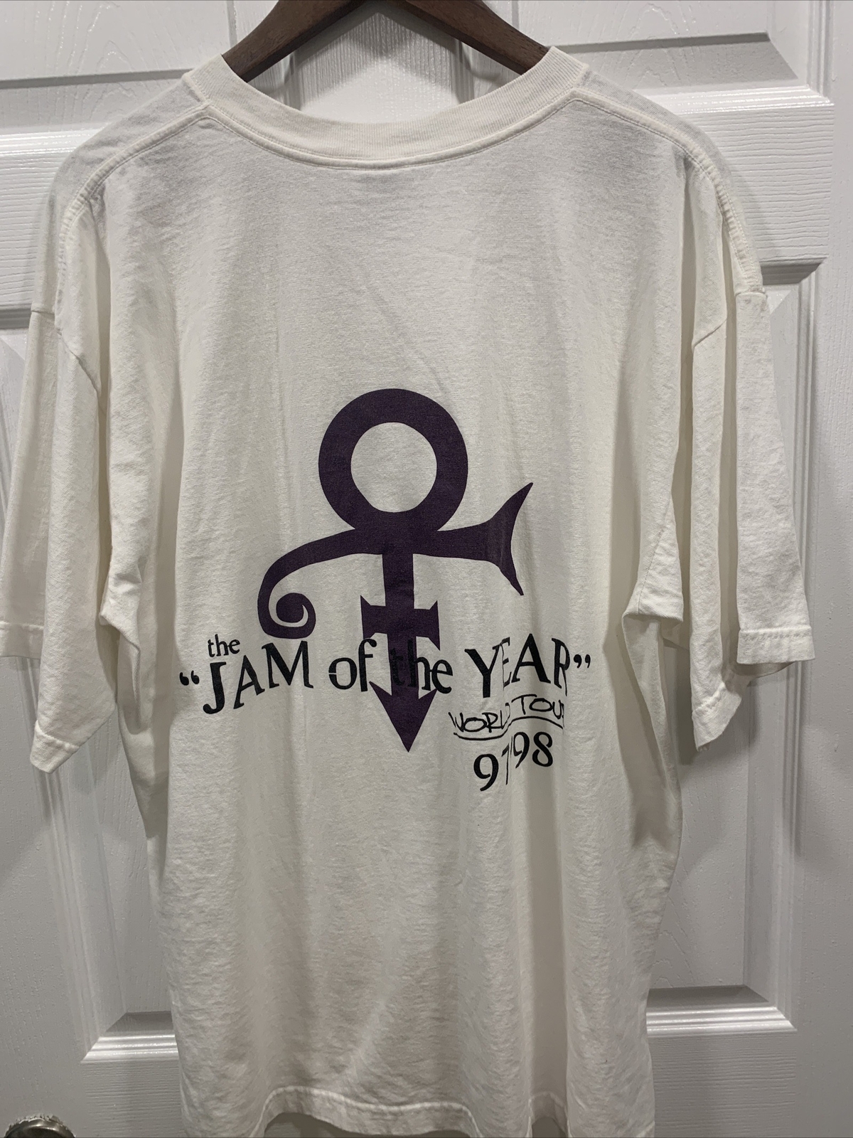 PRINCE "Jam Of The Year World Tour 97/98" Official Concert Shirt Size XL eBay