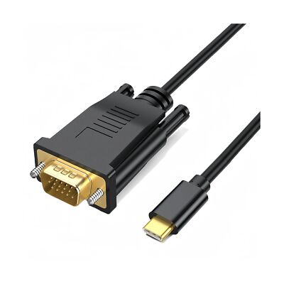 USB C to VGA Cable 3ft, VGA to USB C Cable for Monitor, Type-C to VGA Cable, ...