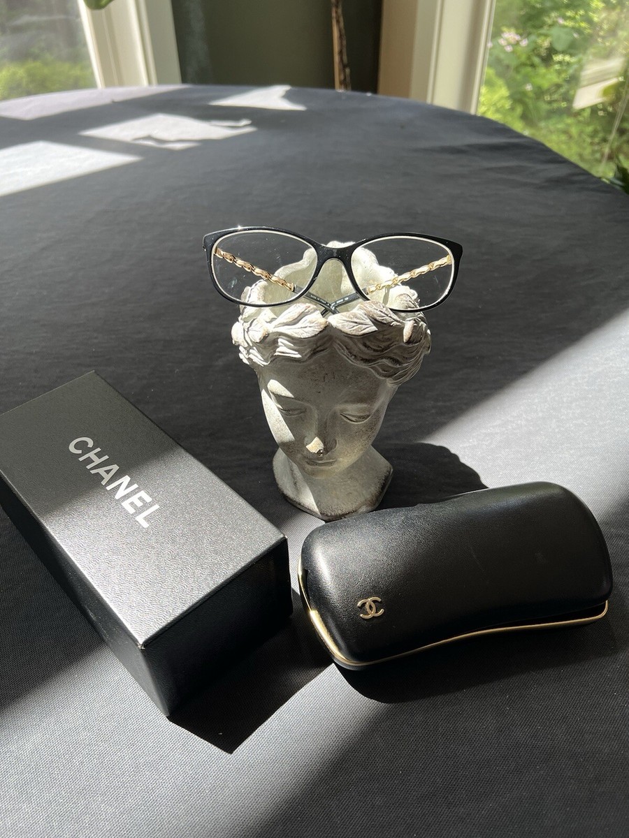 CHANEL 3221-Q C.501 53-15 135 Beige Leather Glasses Frames CHANEL 3221-Q C.501 53-15 135 Beige Leather Glasses Frames