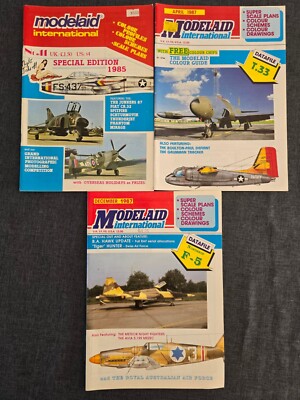 Modelaid Quarterly International Magazines 3x Issues 1985 1987 Bundle