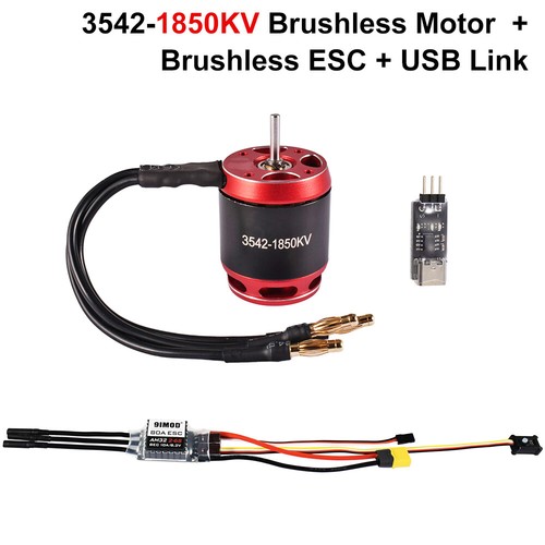 9imod 3542 Brushless Motor Gearbox 80A ESC for Axial SCX10 RC Crawler Cars - Picture 10 of 35