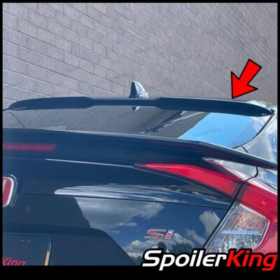 Rear Roof Spoiler Window Wing Fits: Honda Civic 2016-2021 4dr SpoilerKing #284RC