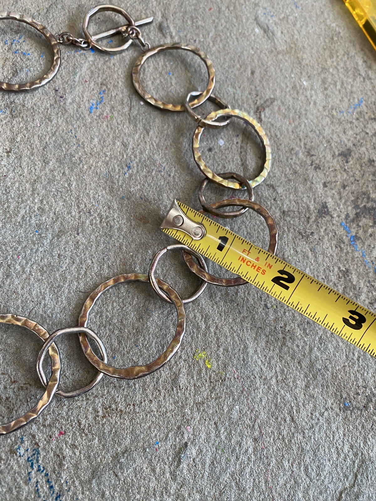 Collar Necklace Circular Statement Gold Silver To… - image 8