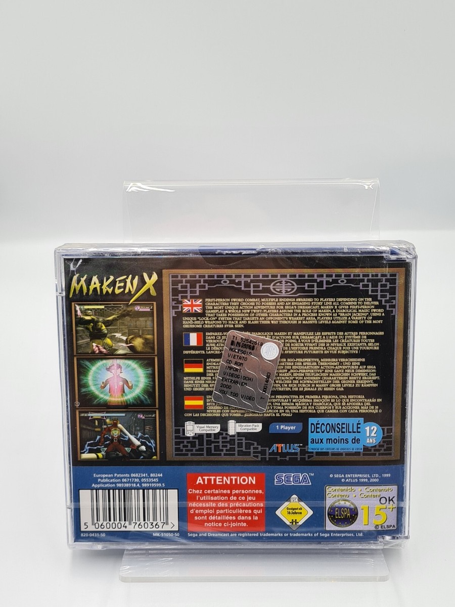 Maken X Sur Sega Dreamcast - NEUF Sous Blister Officiel