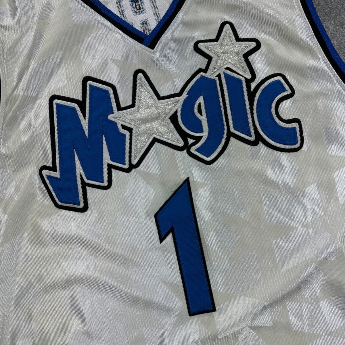 100% Authentic Tracy Mcgrady Reebok Orlando Magic Jersey Size 44 L