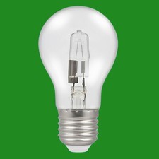 8x 70W (=90W) Clear Dimmable Eco Halogen A55 GLS Light Bulbs ES E27 Screw Lamp