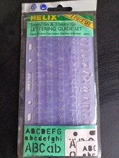 HELIX 5mm / 1/4" & 10mm / 1/2" Guide de lettrage SET Boîtier inférieur supérieur